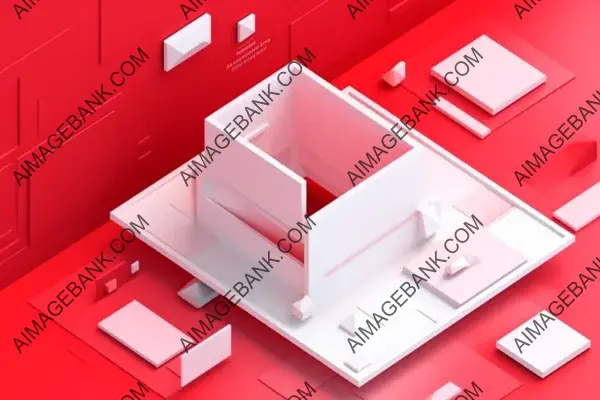 Red and White 3D Website Landing Page Design
