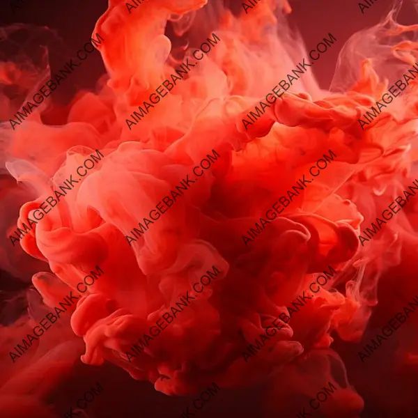 Red Smoke Texture in Digital Smooth Style