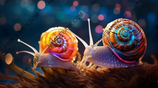 Colorful Snail in Macro: Nature&#8217;s Beauty Wallpaper