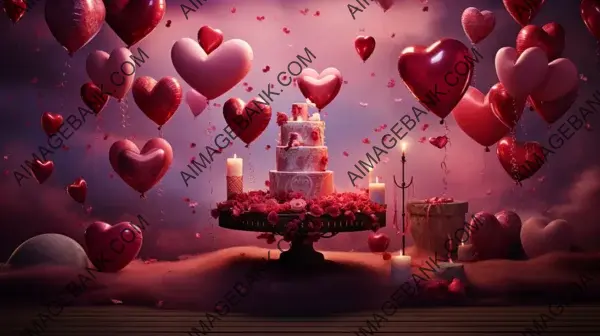 Valentine Celebration Background: Love and Romance