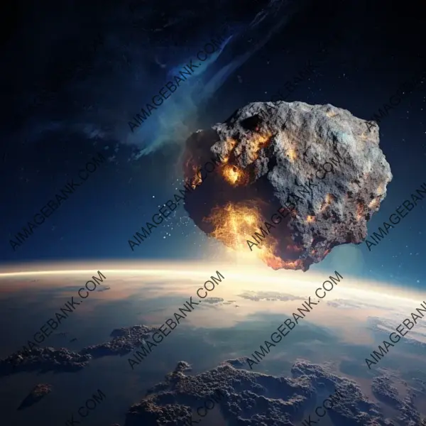 Hyper Realistic Asteroid Approaching Earth