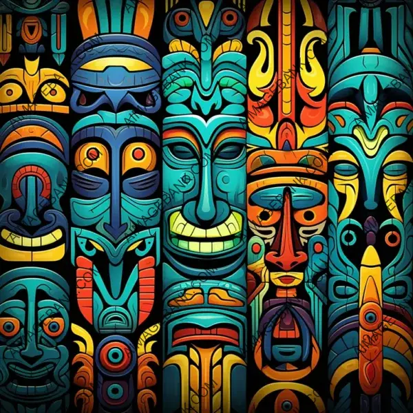 Street Style with Maximum Colors: Totem Vector Art