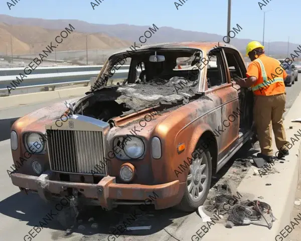 Abandoned Luxury: 2000s Rolls Royce Fire Discovery