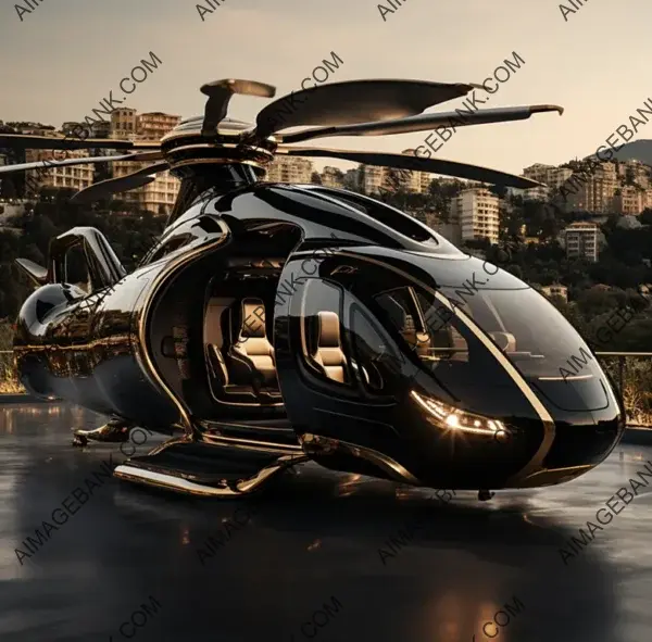 Luxury in the Skies: Richly Built Helicopter