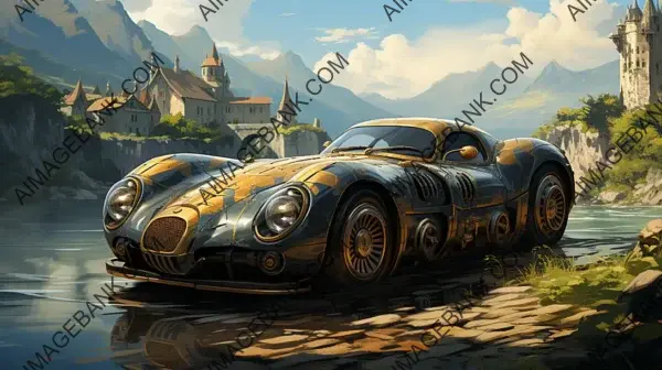 Steampunk Sports Car Style: A Mort Ku Creation