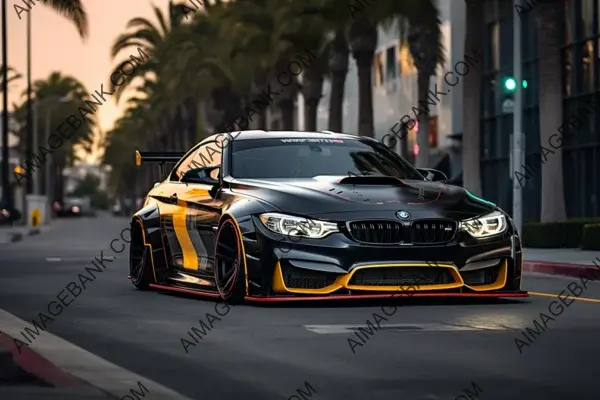 BMW M4 with Crazy Style: Negative Camber and Wide Body