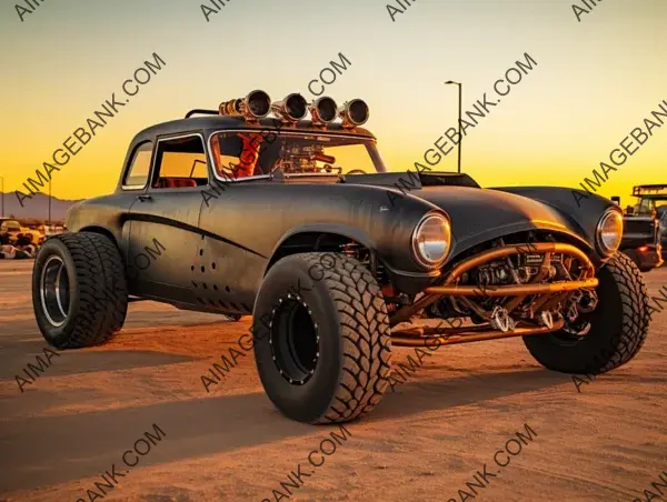 Classic Studebaker Rat Rod Car with Roll Bars: A Vintage Gem