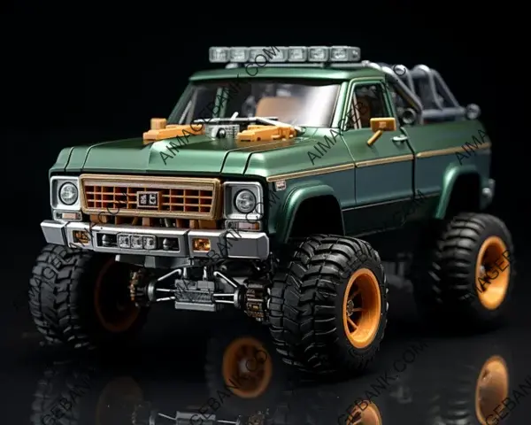 Adorable 1973 GMC Truck: Dark Green and 4&#215;4 Ready