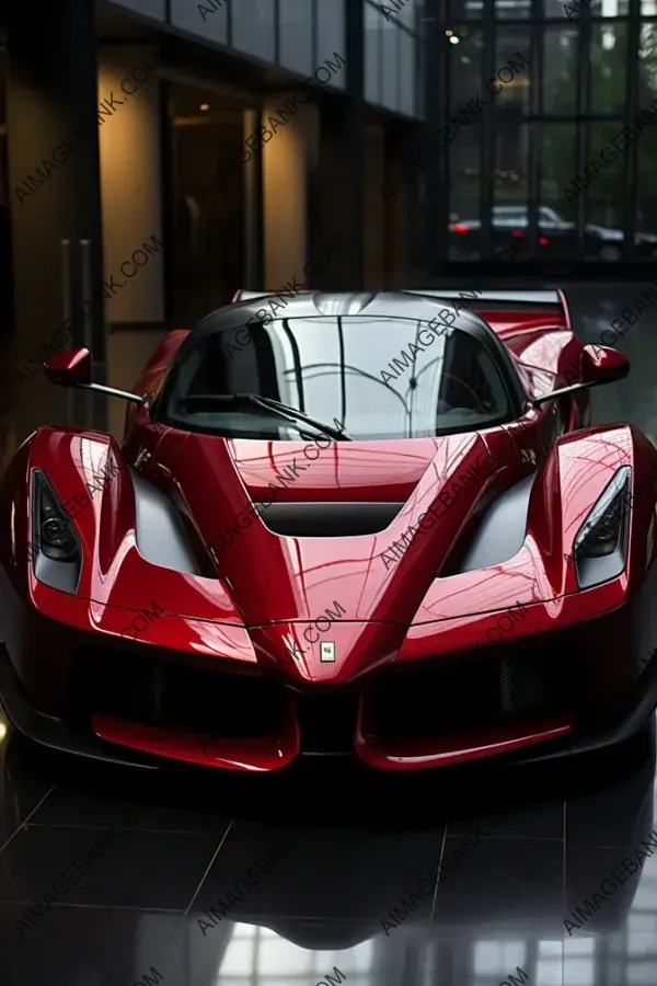 Ferrari Enzo&#8217;s Elegance: A High-Angle Perspective