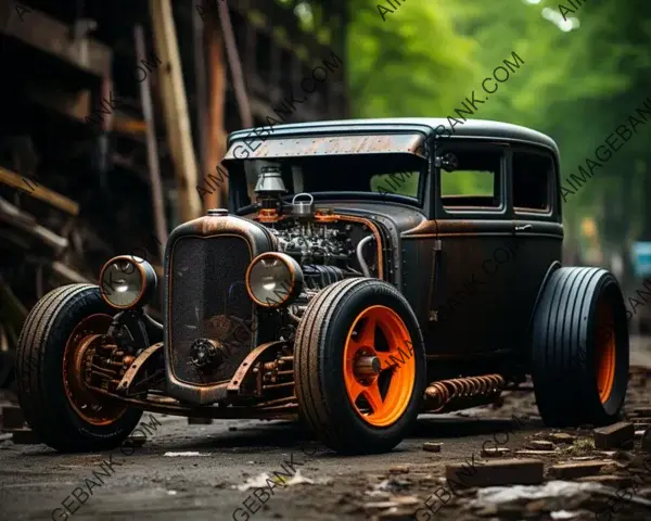 1930s Ford Patina Rat-Rod: Kawaii Lowrider Style