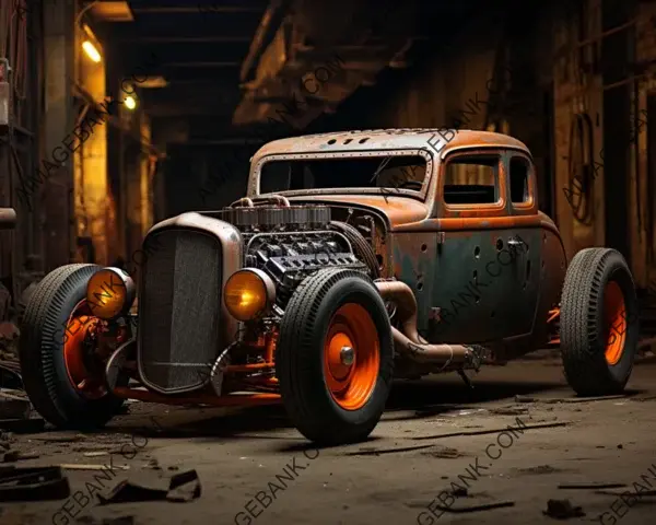 Cute and Classic: Kawaii 1930s Ford Patina Rat-Rod