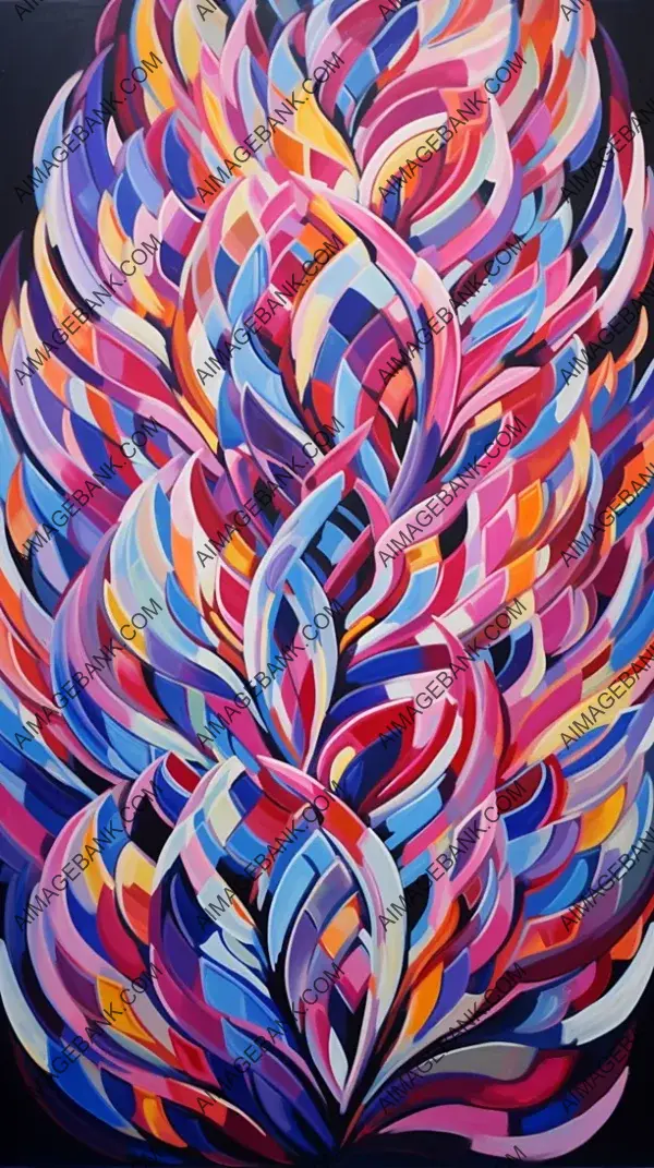 Modern Artwork with Beautiful and Vibrant Colors