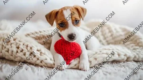 Cute Red Jack Russell Terrier Puppy