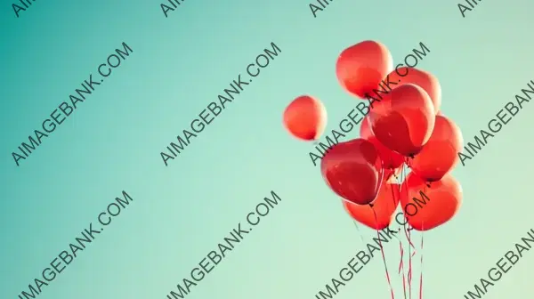 Vibrant Red Balloons Gathering