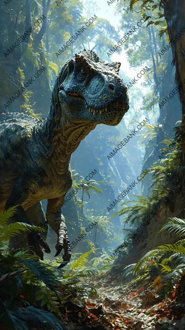 Jurassic Park Creature in Magic: The Gathering Style