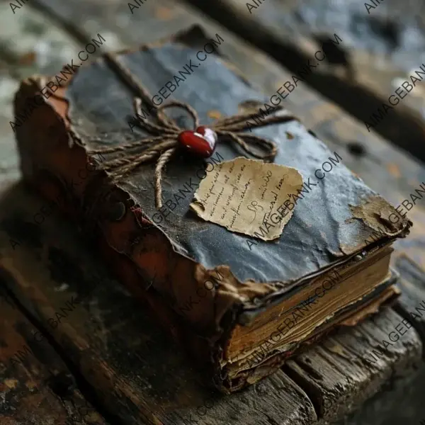 Romantic Book Cover with an Old Love Letter