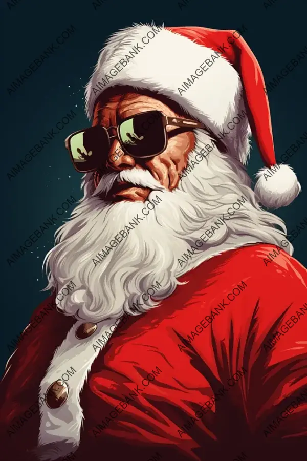 Very High Detail Realistic Santa Claus Art