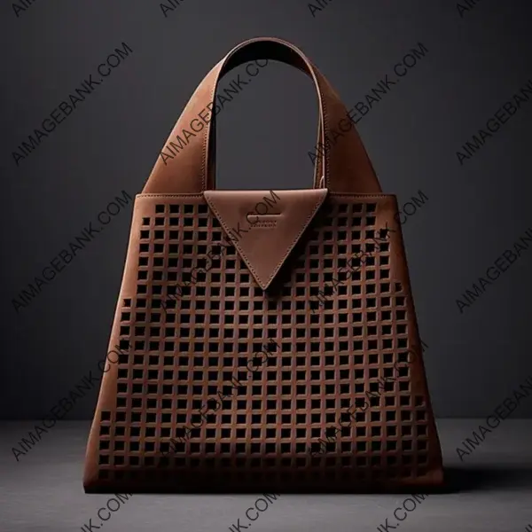 Elegant Mocca Brown Square Tote