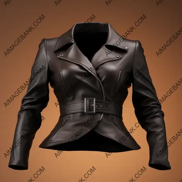 Empty Feminine Leather Apparel in a Commercial Photo