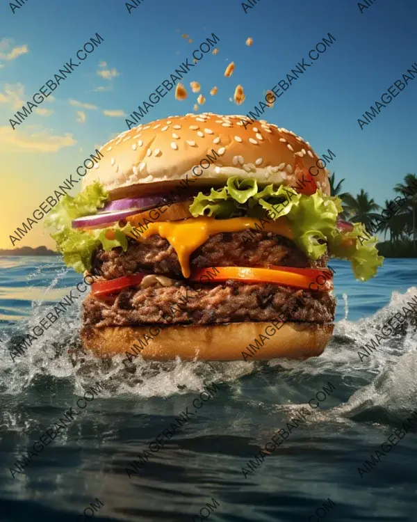 Cheeseburger on a Deserted Island Event Flyer