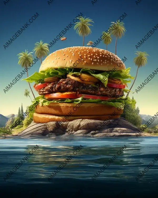 Hamburger Island Landscape Concept Flyer