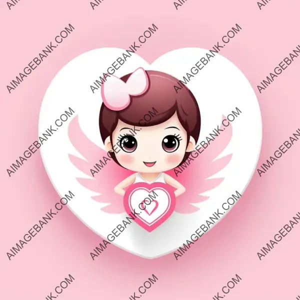 Mini Cupid Emblem Style Logo Idea: Appealing Design