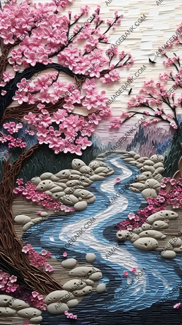 Artistic Representation of a Serene Zen Garden