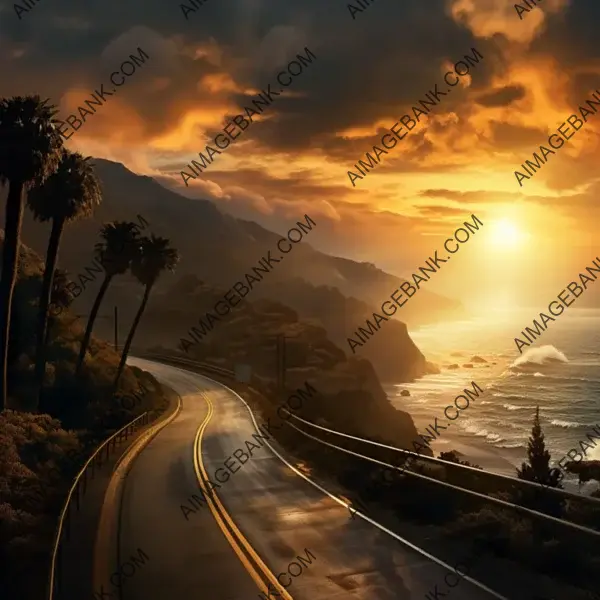 Picturesque California Road Scenery