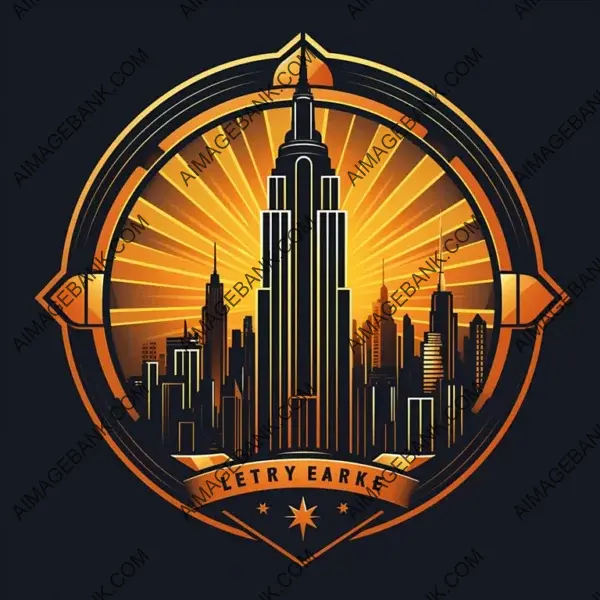 Art Deco Inspired Empire State Building Logo