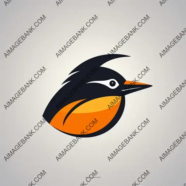 Minimalistic Logo Featuring Oriole