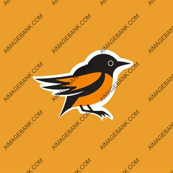 Minimalistic Oriole Logo