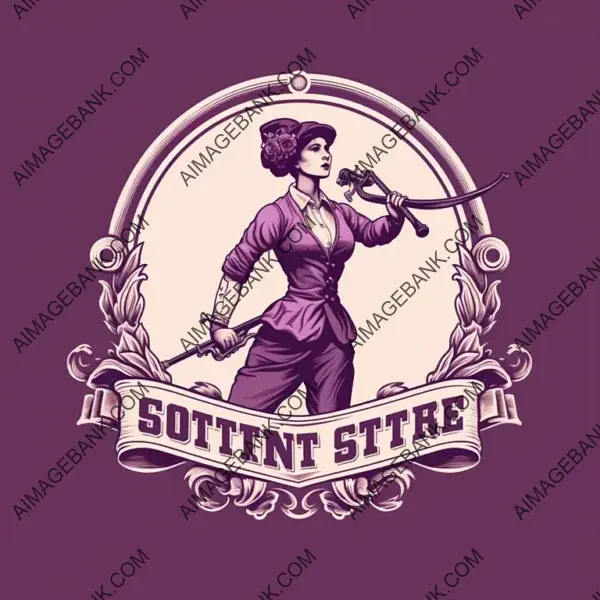 Strong Suffragette Sport Logo Design