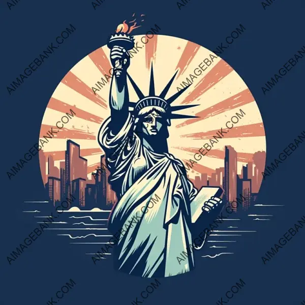 Right Arm of Statue of Liberty as Symbol