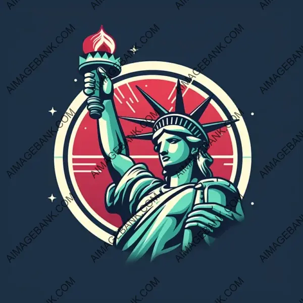 Symbolic Logo Featuring Right Arm of Statue of Liberty