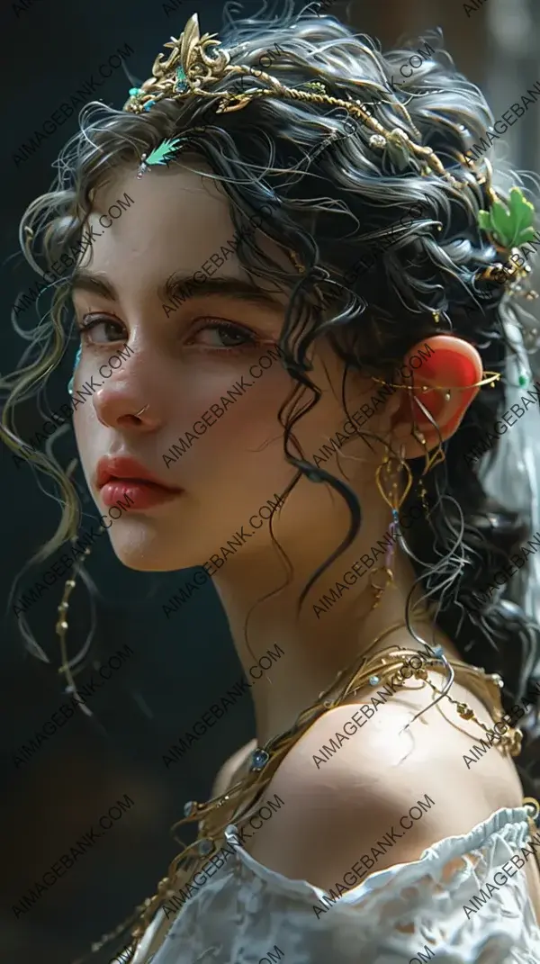 Digital Fantasy Art: Alluring Dark Elf