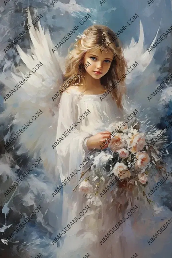 Radiant Christmas Angel: Fantasy Art