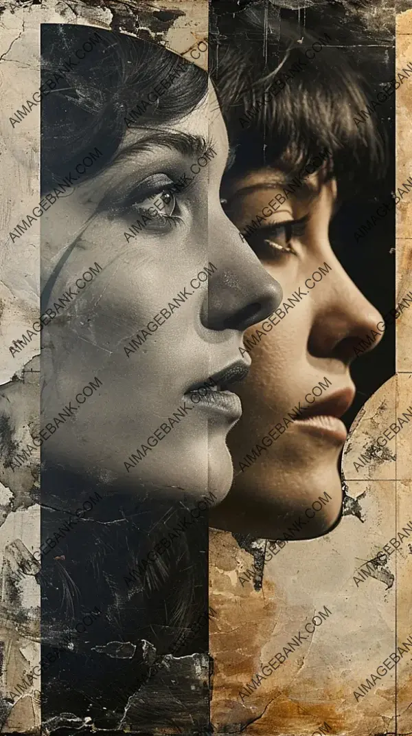 Spliced Portraits in Hybrid Isolation: Unique Art