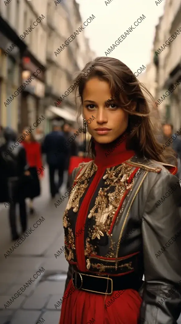 1990s Leica Beauty: Candid Model in Focus