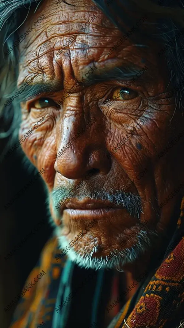 Captivating Portraits of an Old Mexican Man with Brown Eyes