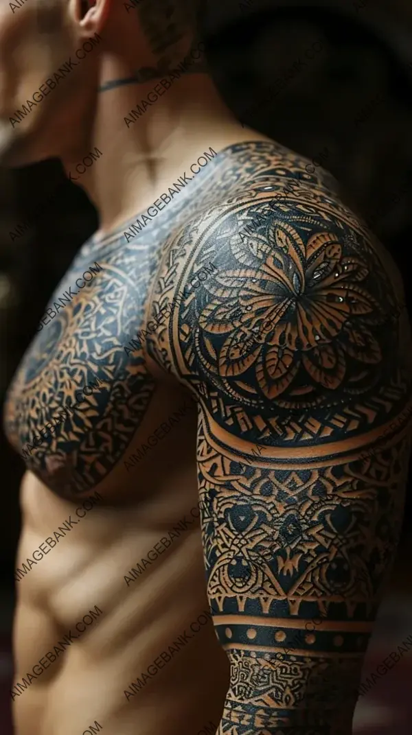 Tattoo Inspired by Arabesque Tile Patterns