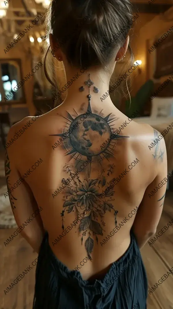 Elaborate Celestial Zodiac Wheel Tattoo