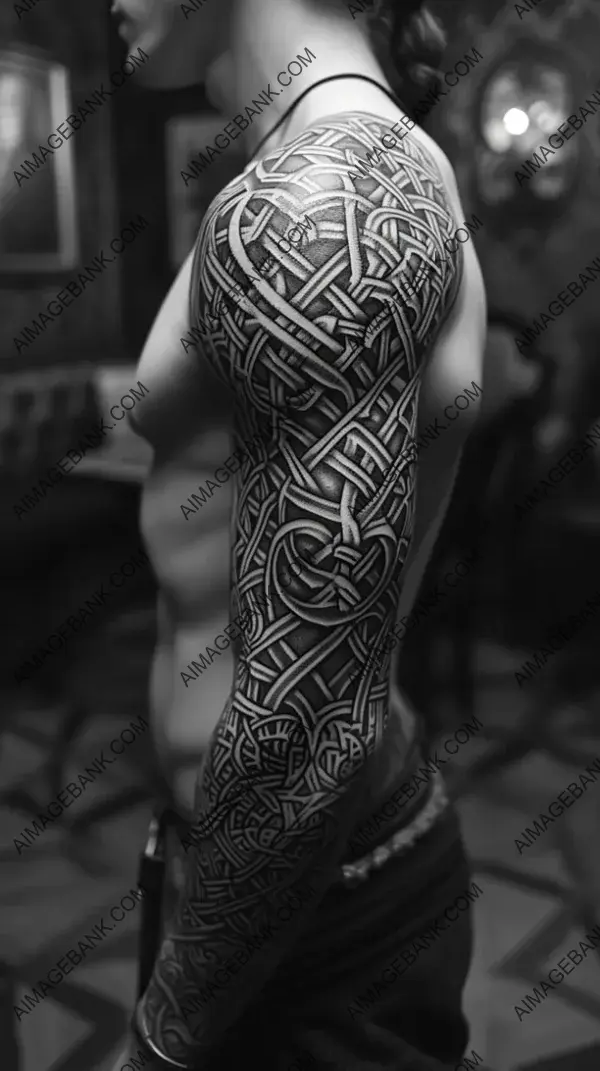 Dive into Celtic Knotwork Art with Intricate Tattoo