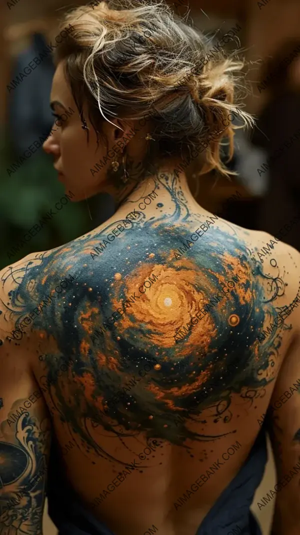 Enigmatic Black Hole Tattoo: Cosmic Intrigue