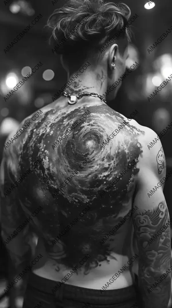 Dive into the Cosmic Mystery with Black Hole Tattoo