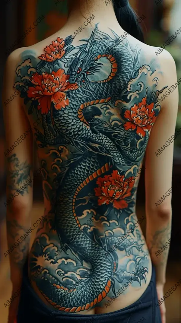 Tattoo Capturing the Fierce Essence of an Oriental Dragon