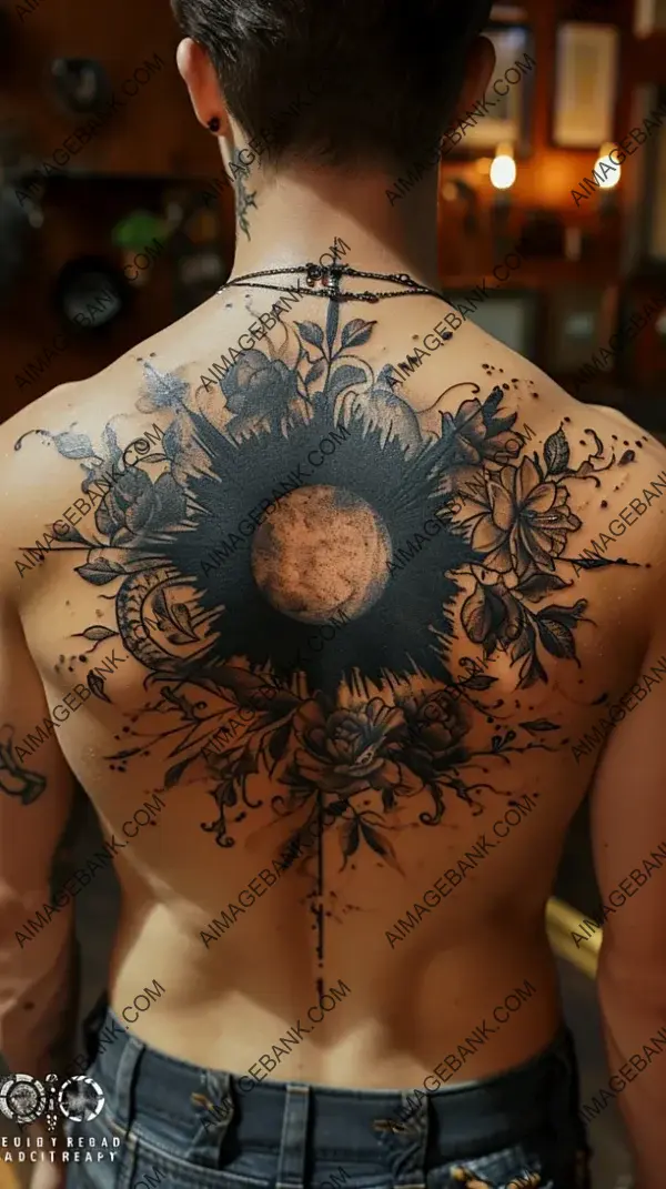 Witness a Realistic Solar Eclipse in Tattoo Form