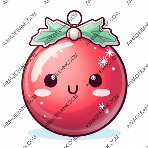 Inked Holiday Decor: Kawaii Christmas Ornament Tattoo