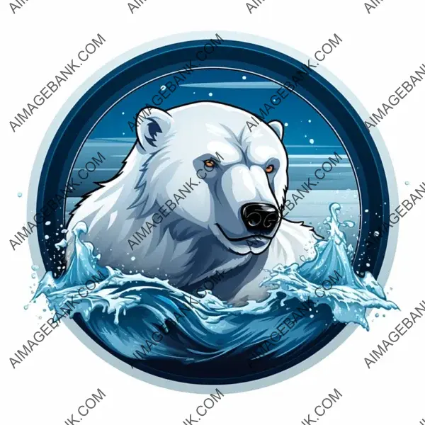 Inked Arctic Majesty: Polar Bear on Ice Floe Tattoo