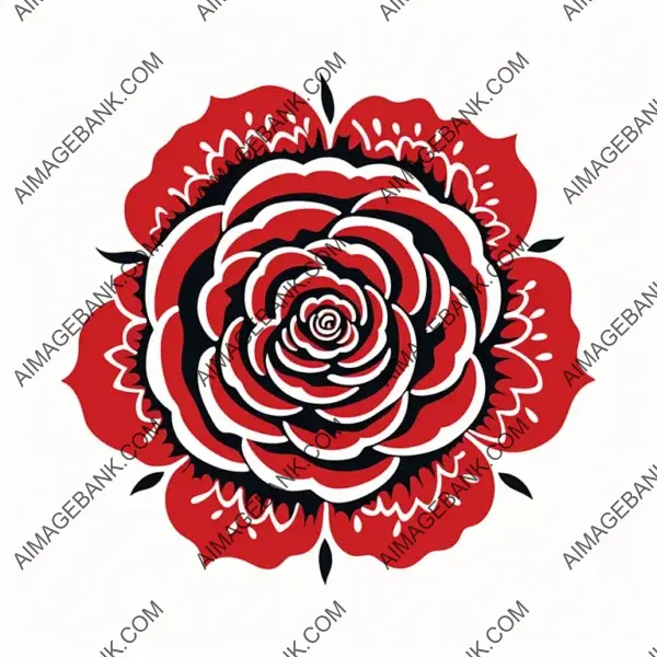 Celebrate Floral Beauty with a Rose Flower T-Shirt Tattoo