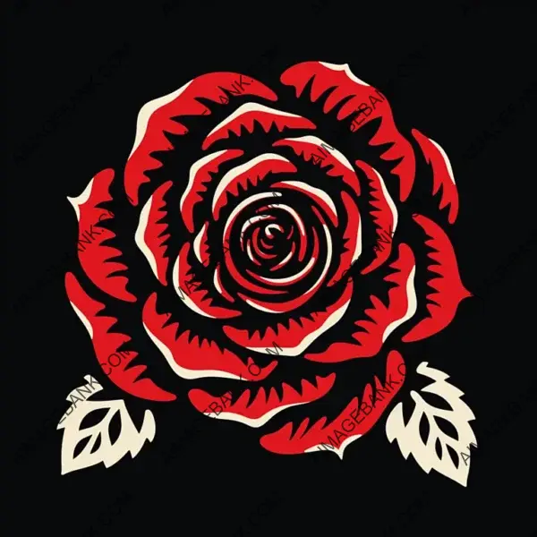 Get Inked with a Stunning Rose Flower T-Shirt Design